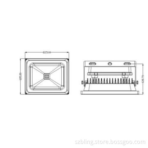 RGB 30W LED flood light,IP65,high cost performance